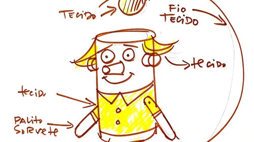 Ideia para criar um bilboquê